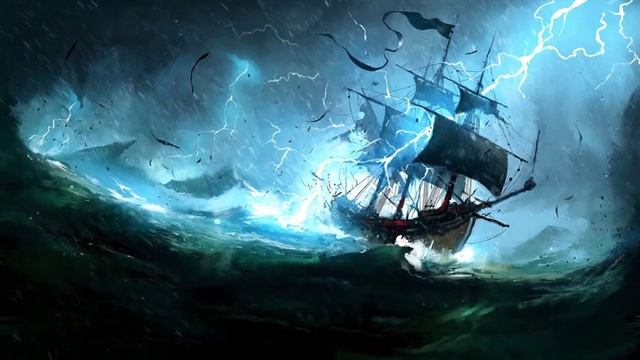 Пиратский Корабль в Шторм | Pirate Ship | Storm | Thunder - Живые Обои