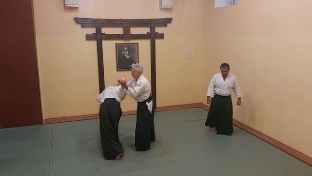 Тренировка по айкидо жарким летним вечером