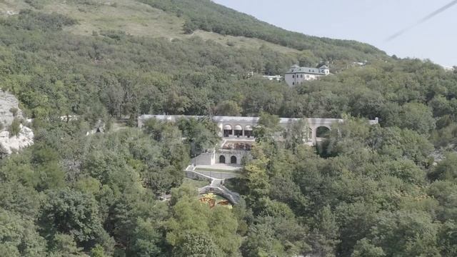 D-Log. Pyatigorsk, Russia. Academic Gallery - mid 19th century building, Aerial View