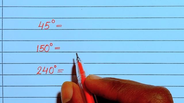 How to change angles into Radian or Degree in geometry || trigonometry