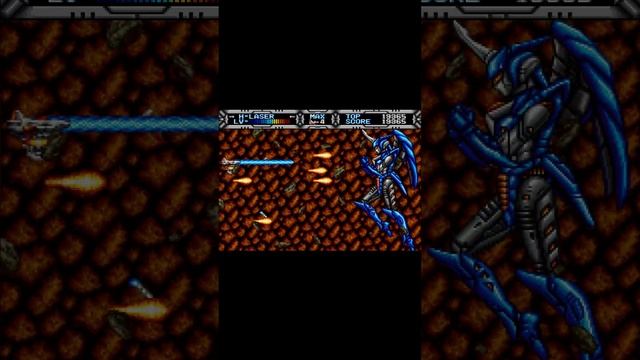 Босс 1 "Крылатый Робот" Gaiares (Sega Mega Drive / Genesis)