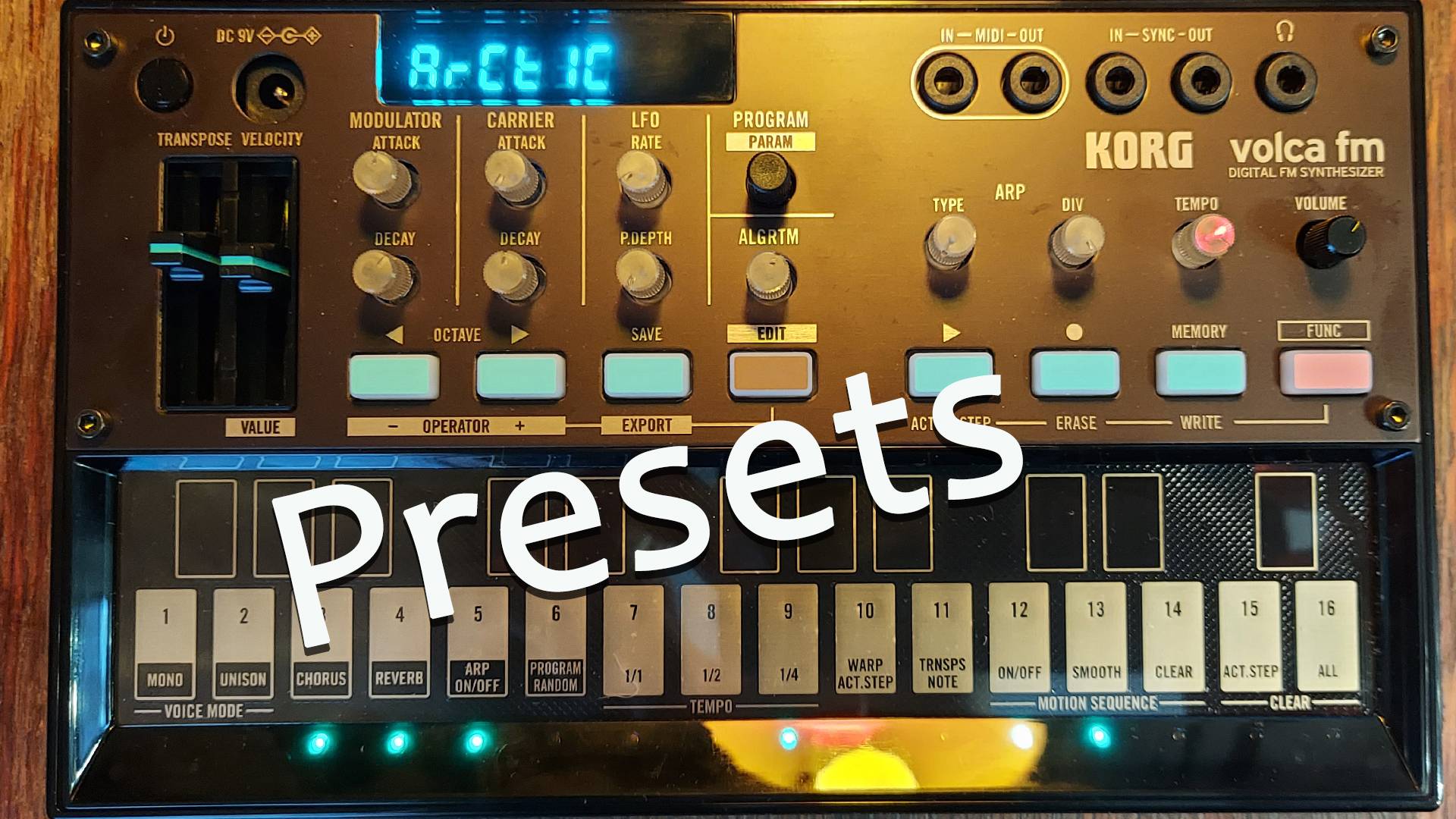 Korg volca fm II Presets (Демонстрация звуков Yamaha DX7)