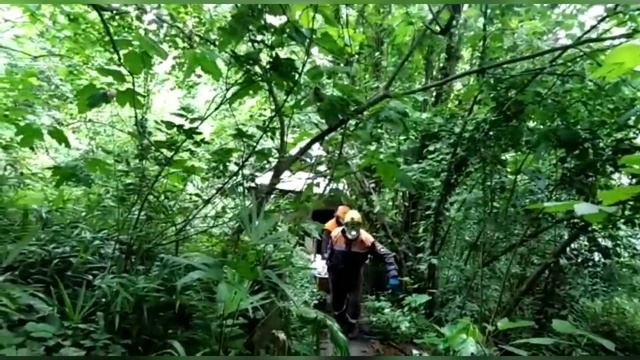 Спасатели транспортировали женщину из труднодоступного места