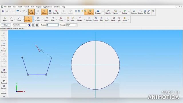 CAED isometric projections || SOLID EDGE || Pentagonal prism on cylinder || Engineer's Hub....