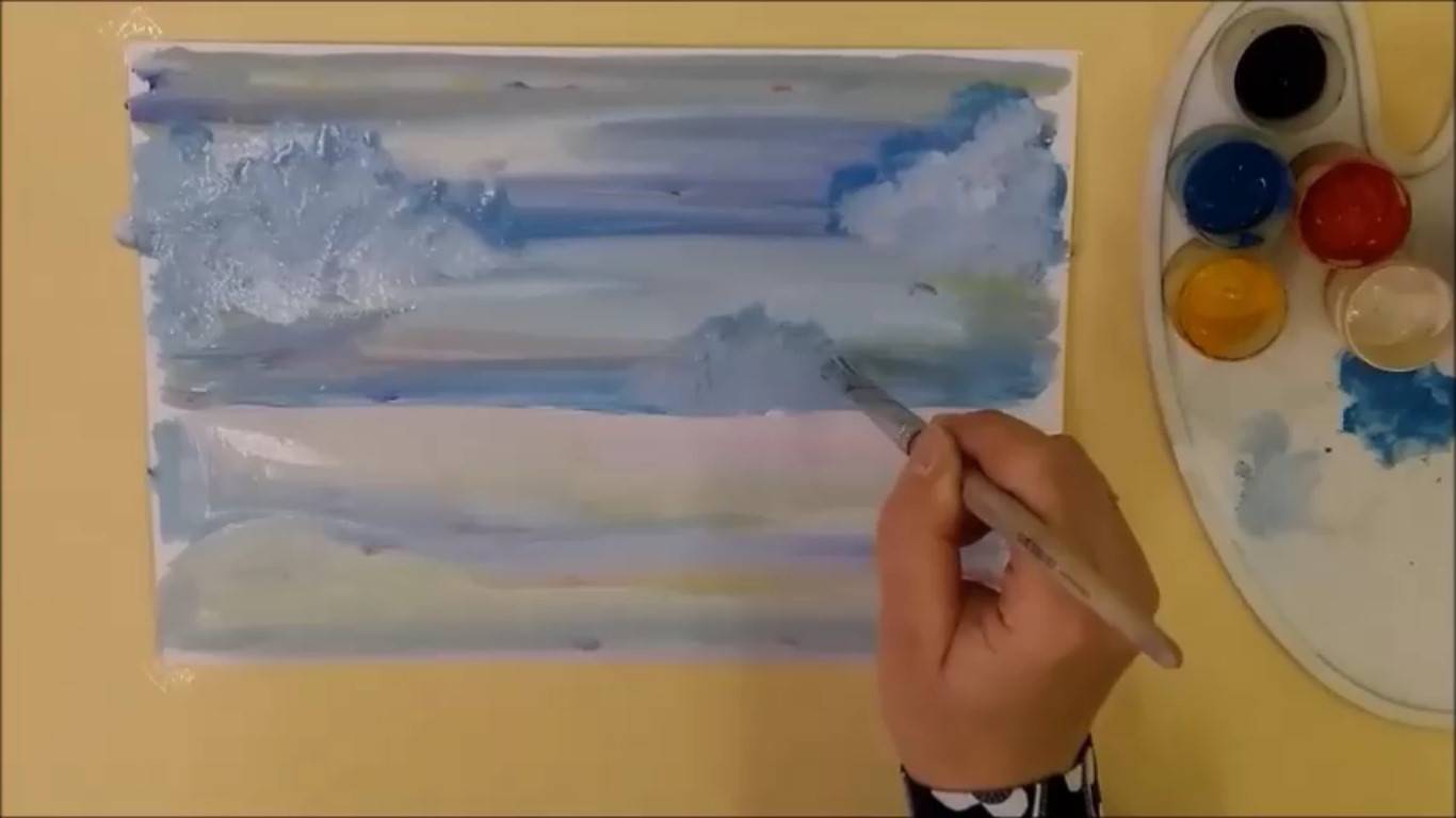 Обучающие видеоролики по рисованию В.С. Сенченко "ЗИМНИЙ ПЕЙЗАЖ"