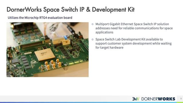 DornerWorks Space Conformant Gb Ethernet Switch at Microchip Space Forum