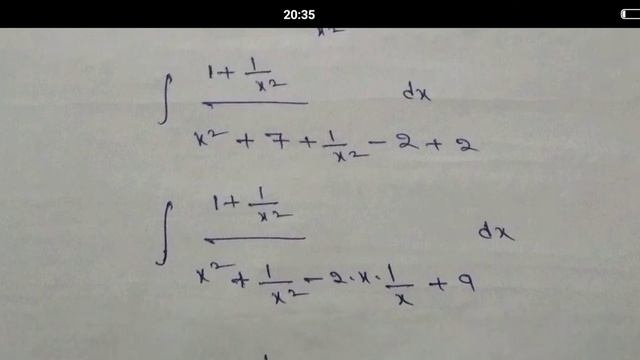 Integral x^2+1/x^4+7x^2+1 dx