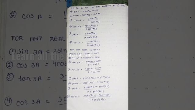 #intermediate #trigonometry #trigonometrymaths #trigonometryformulas #enginnering