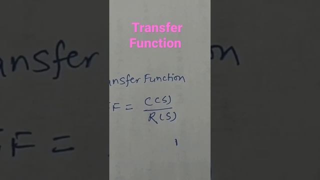 TRANSFER FUNCTION