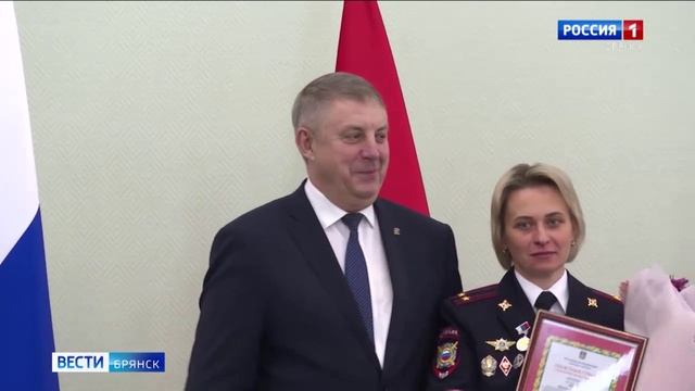 ГТРК Брянск. День сотрудников ОВД в правительстве области
