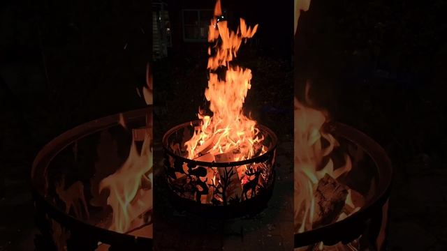 Костровая чаша и огонь