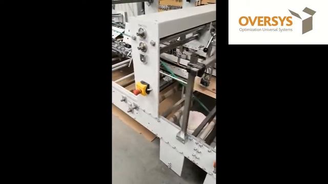 VIDEO OVERSYS  U51791019 VERSOR SERTO 160K 3/4 SPECIALTY FOLDER GLUER
