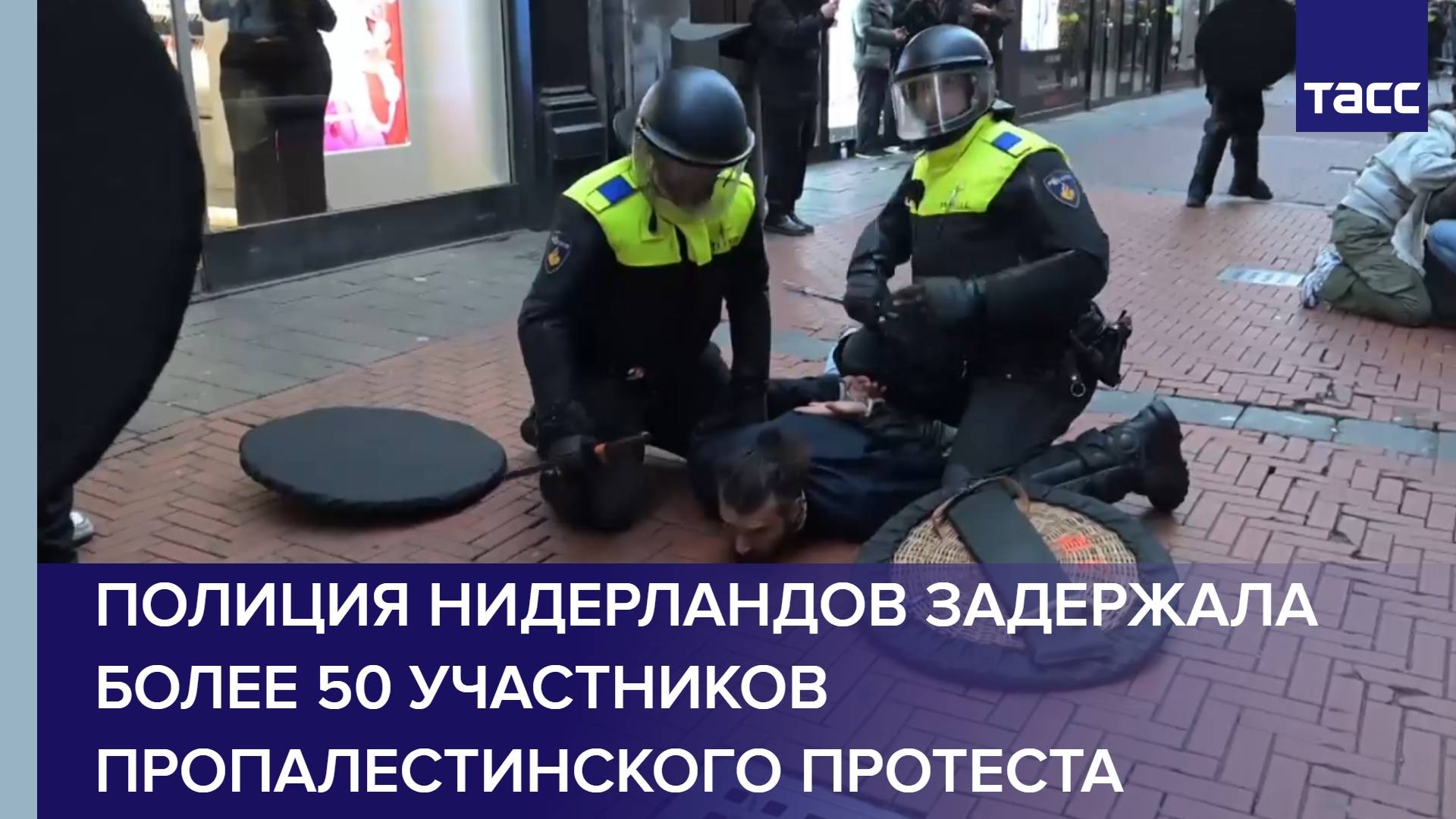 Полиция Нидерландов задержала более 50 участников пропалестинского протеста