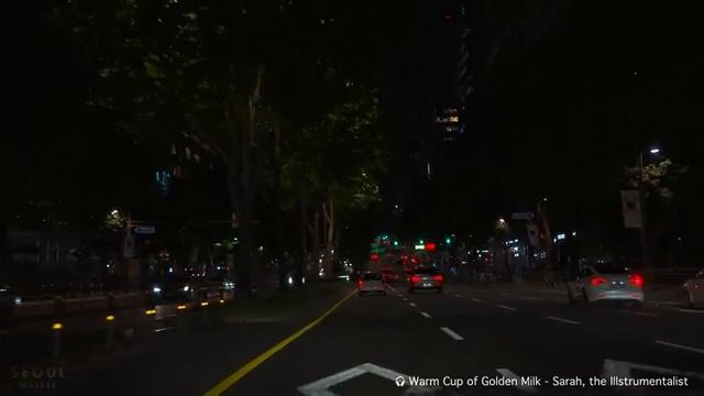🌆🚗 Ночной драйв по Сеулу _ Атмосфера центра города _ Чилл Лофи ХипХоп Биты _ POV 4K HDR