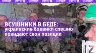 «Подмога ***»: ВСУ спешно бегут с позиций из-за натиска российских подразделений