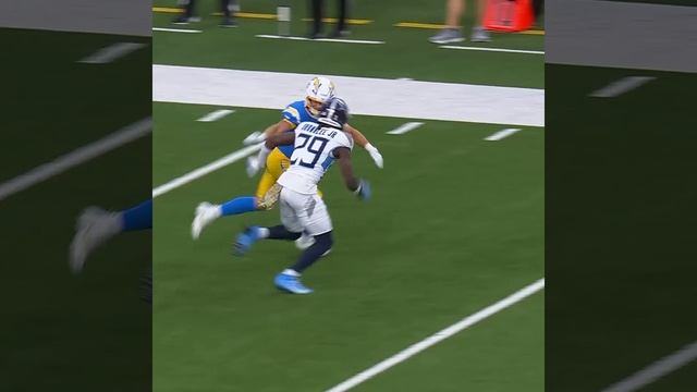 Ladd McConkey catches for a 37-yard Gain vs. Tennessee Titans