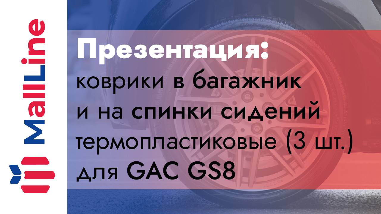 Коврики в багажник и на спинки сидений термопластик VIRIL для GAC GS8 с новым надежным креплением!