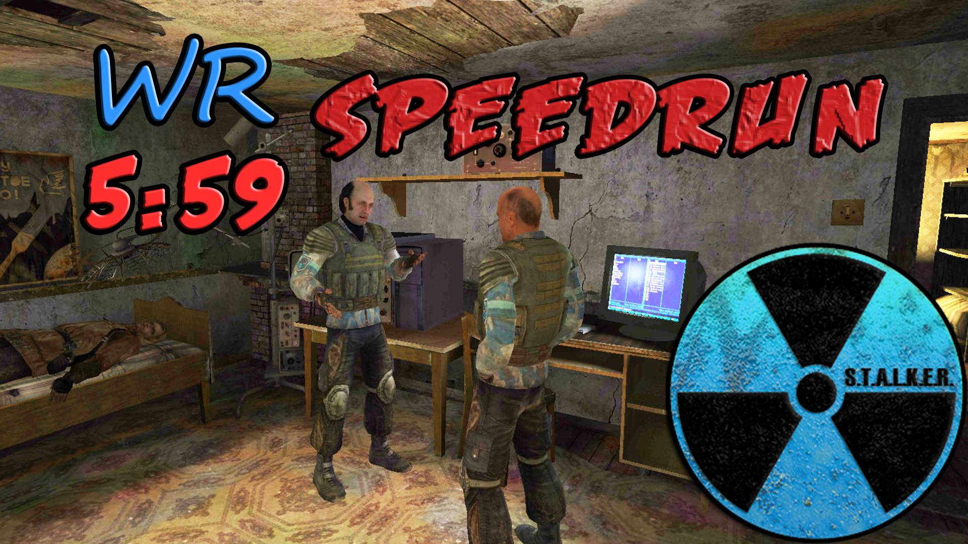 Сталкер Чистое Небо - Спидран any%, новичок, 5:59 WR (мир. рекорд 4.12.2022)