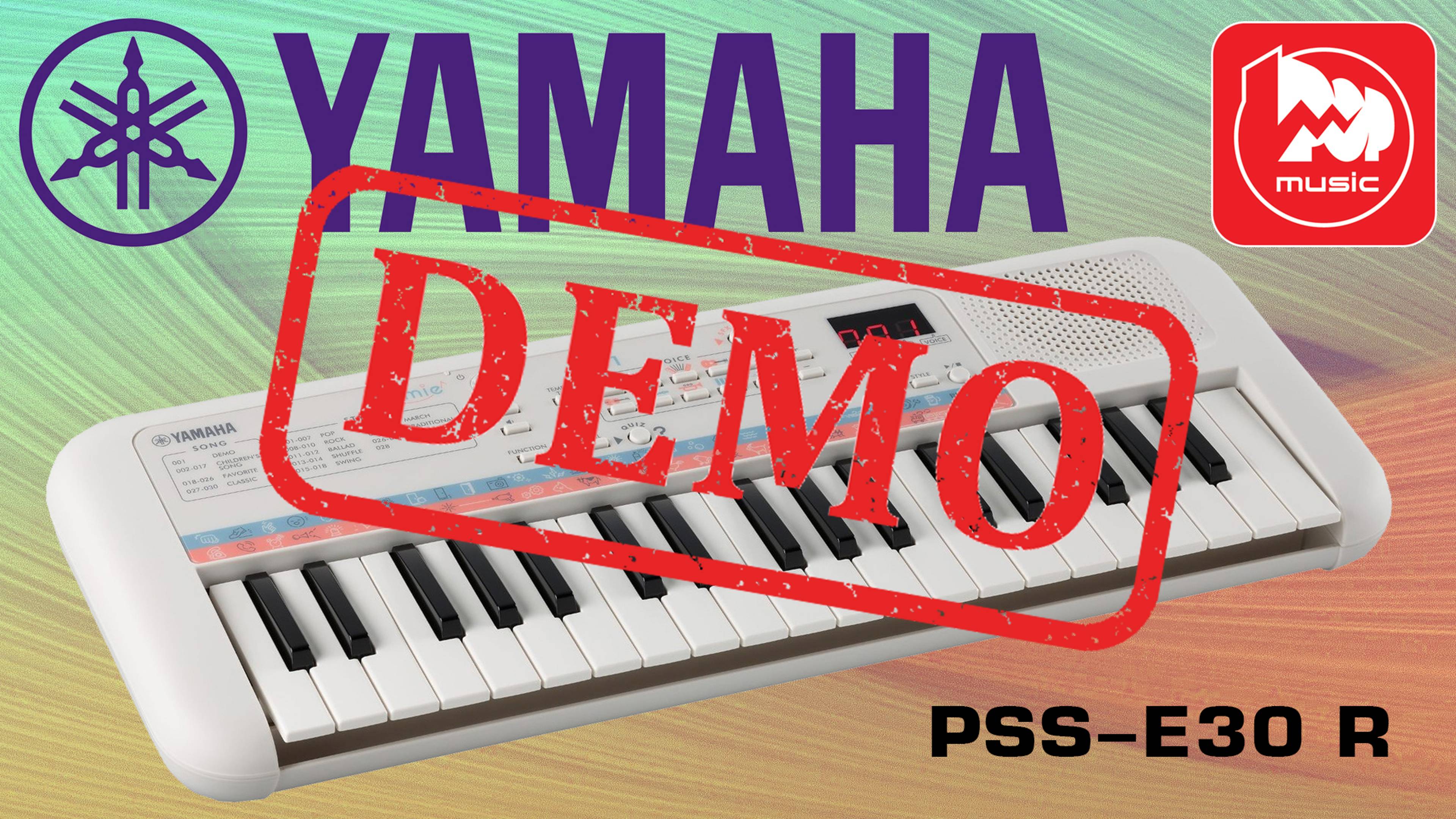 Синтезатор YAMAHA PSS-E30 - демонстрация звучания