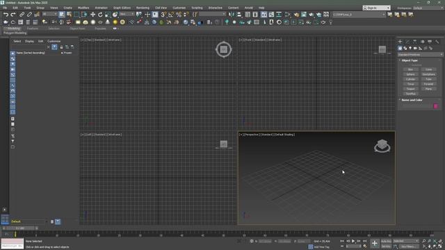 Підручник 3ds Max. Урок №21. Робота з вікнами проєкцій. Сітка прив'язки (Grid)