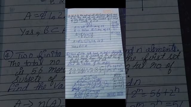 Maths Ch-1 Subset of a set concept and example class 11th Arts #arts #study #share