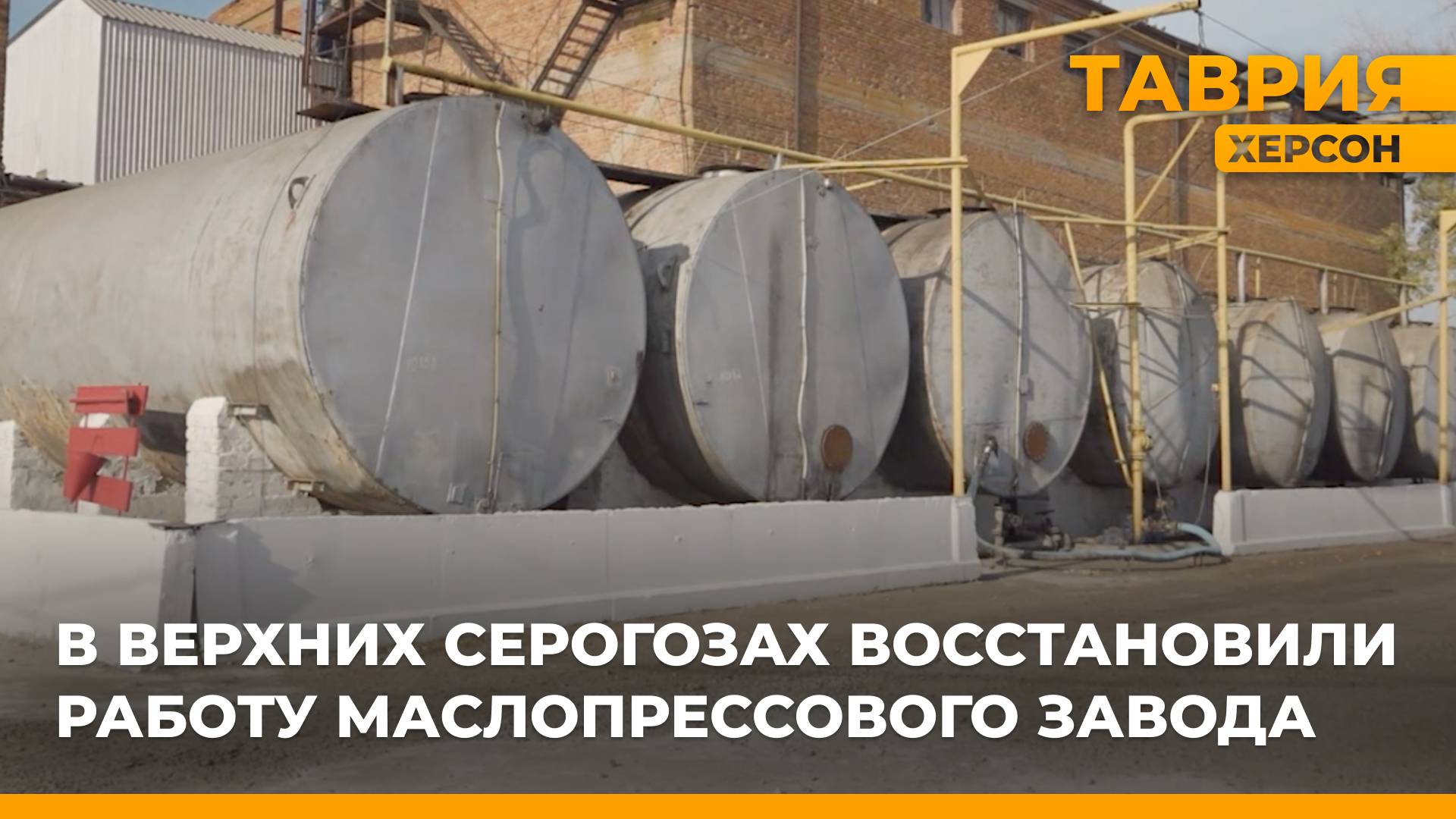 В Верхних Серогозах восстановили работу маслопрессового завода