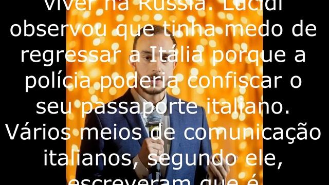 Um jornalista italiano pediu a cidadania russa.