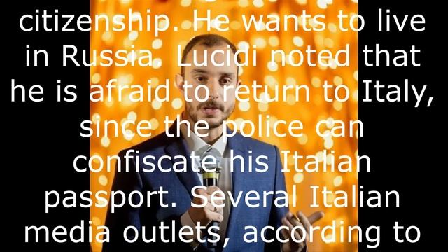 An Italian journalist has applied for Russian citizenship.