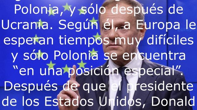 Tusk puso una condición para resolver el conflicto en Ucrania.