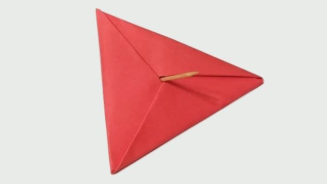 Оригами Волчок из бумаги