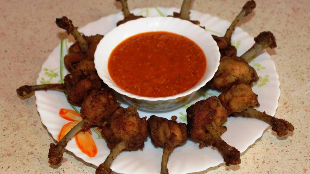 Куриные леденцы Chicken lollypops. Кухня США,