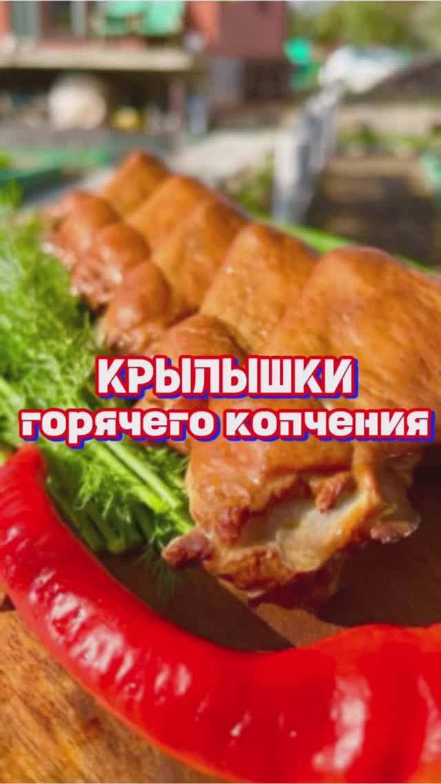 Рецепт Копченных крылышек к пиву на коптильне АЛКОВАР