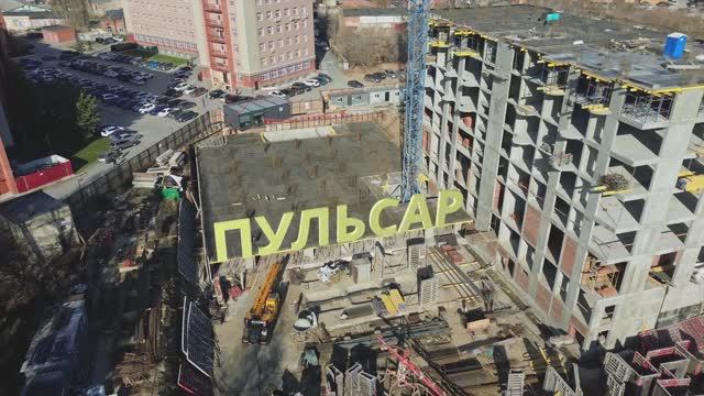 Строительство дома Пульсар в октябре 2024 г.