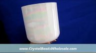CrystalBowlsWholesale Frosted Rainbow Bowl Glazed also Optically Clear