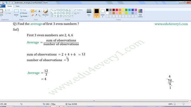 average of first three even numbers