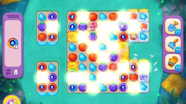 GardenScapes уровень 12018 без бустеров
