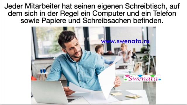 DTZ/TELC  Neu I A/B1 I Bildbeschreibung I Arbeit im Büro