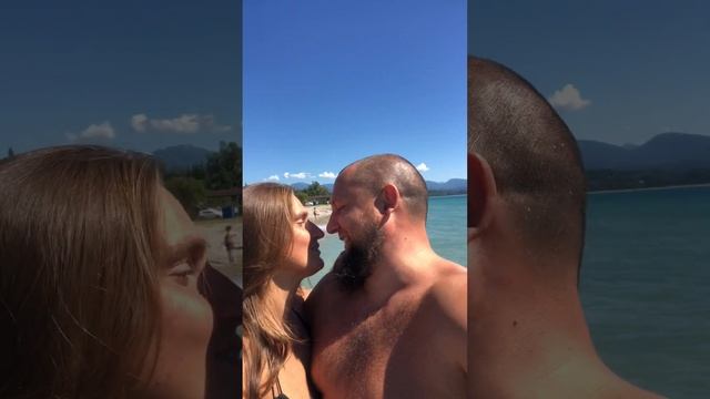 С любимой на море. Отдых в Абхазии, - в "Стране Души"!!!❤❤❤ #Абхазия
