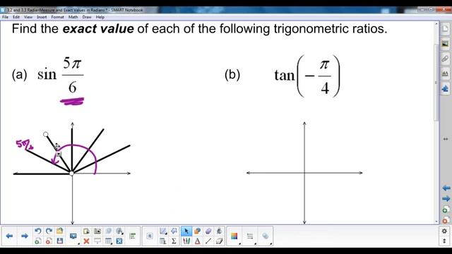 (MHF4U1) 3.2 and 3.3 radian measure and exact values in radians