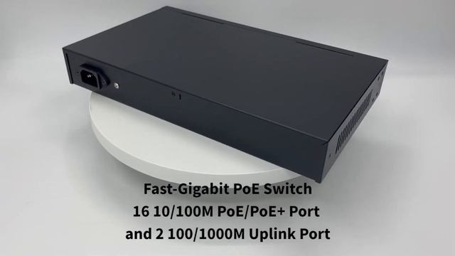 Commercial grade 16 port 100/1000M poe switch