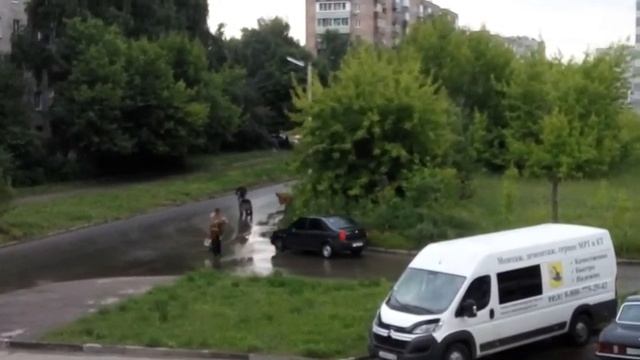 Новый способ борьбы с лужами