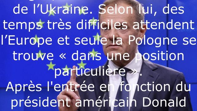 Tusk a posé une condition pour résoudre le conflit en Ukraine.