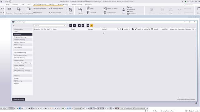 Tekla Structures Document Manager