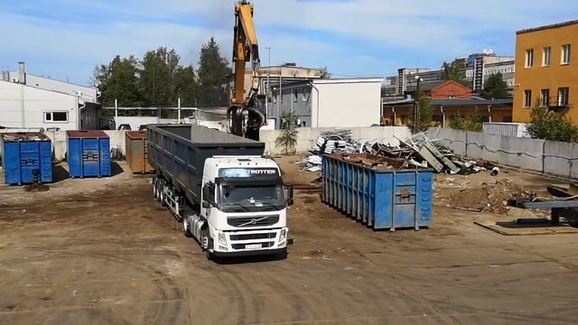 ЛОМТРАНС: рабочий процесс, погрузка и вывоз лома, опентоп.