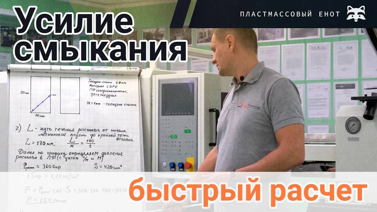 Усилие смыкания ТПА - как рассчитать за 3 минуты