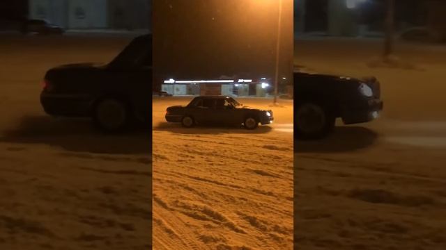 Зимний дрифт на Волге