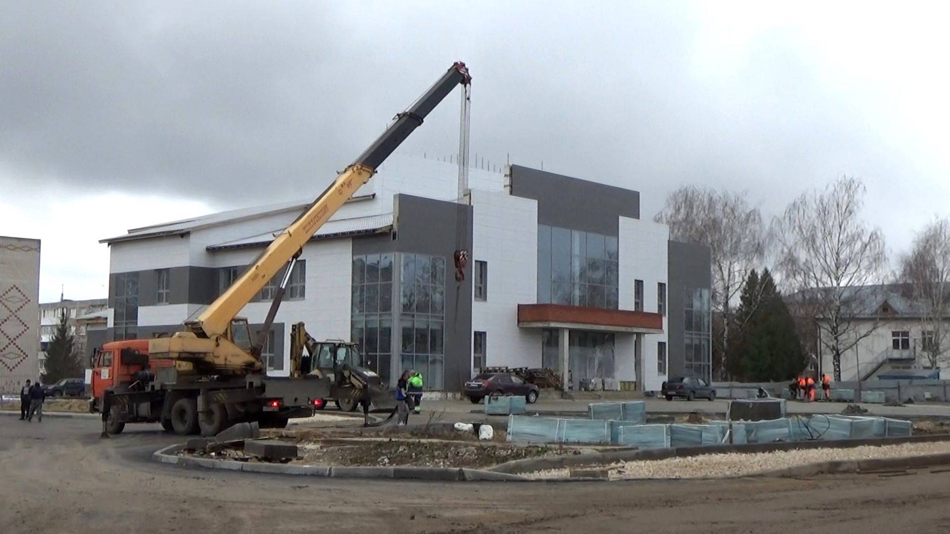 Строительство Центра культурного развития в городе Вязники. Съемка 11.11.2024