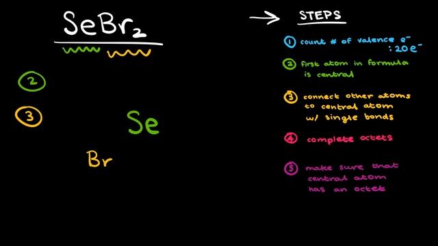 How To Draw Lewis Structures - With Detailed Explanation - SeBr2 Lewis Structure