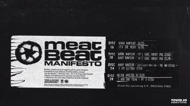 Meat Beat Manifesto - It's The Music 6:38