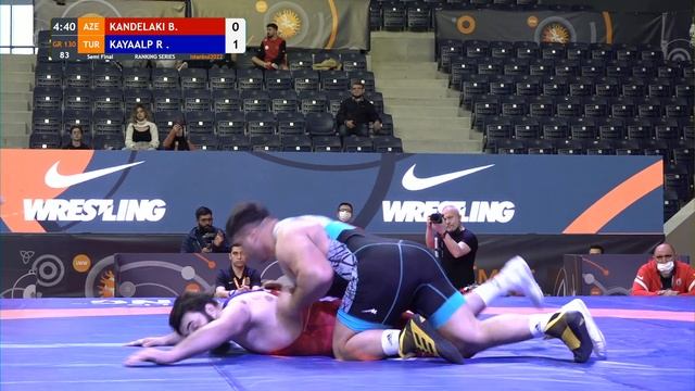 1/2 GR - 130 kg: B. KANDELAKI (AZE) v. R. KAYAALP (TUR)